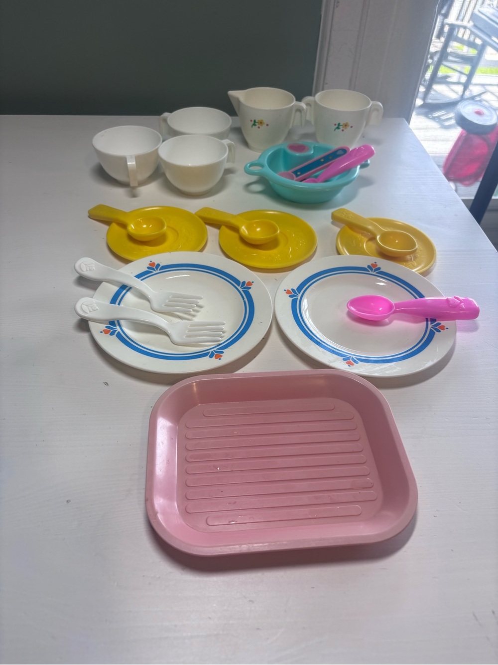 Vintage Fisher Price Dishes Fisher Price Tea Set Fisher Price Minnie Mouse Bowl